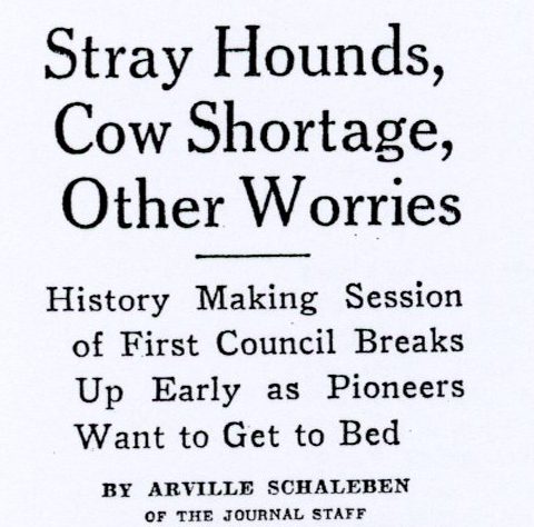 June 4th, 1935 | First Council Meeting